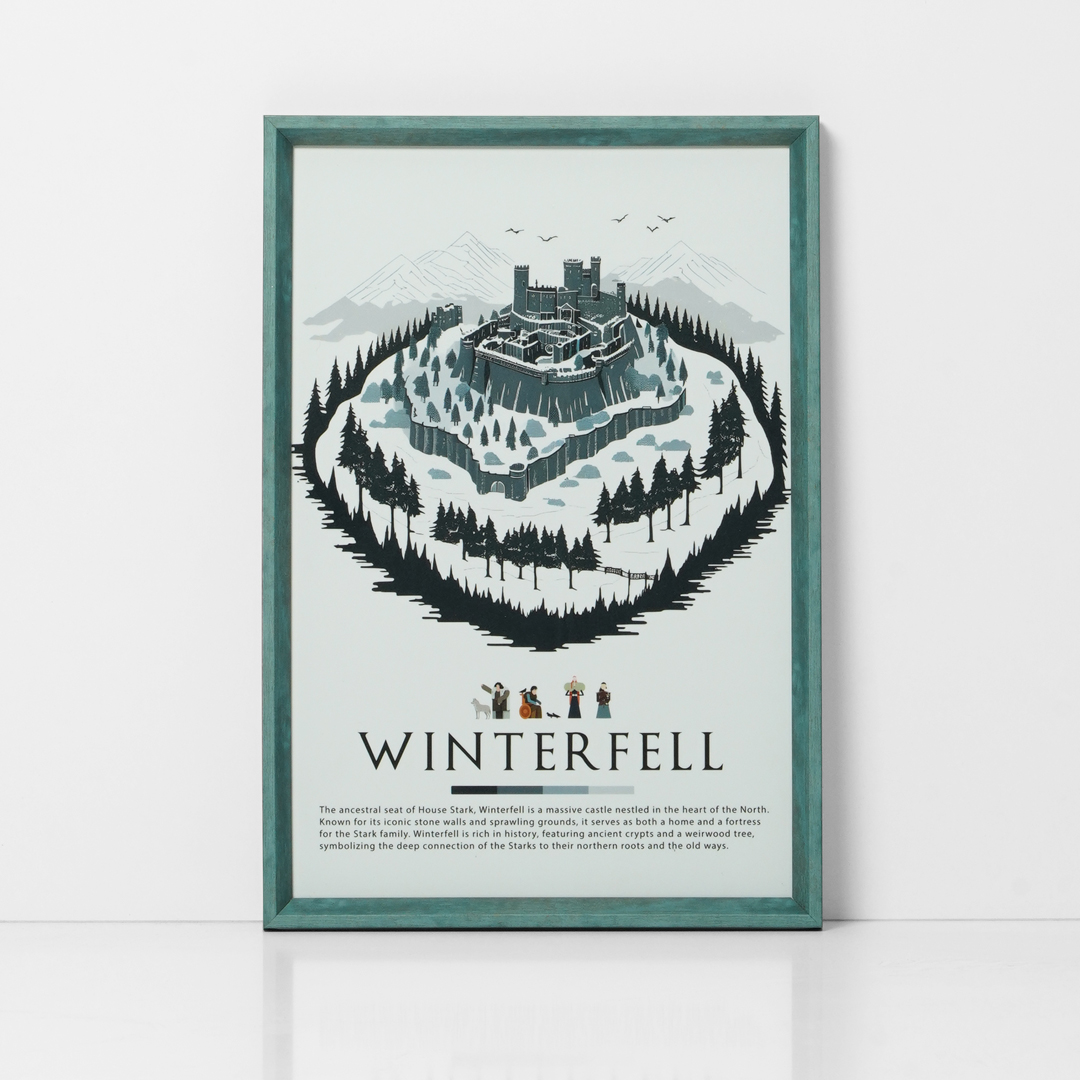 خرید و قیمت تابلو GOT Winterfell کد 309426
